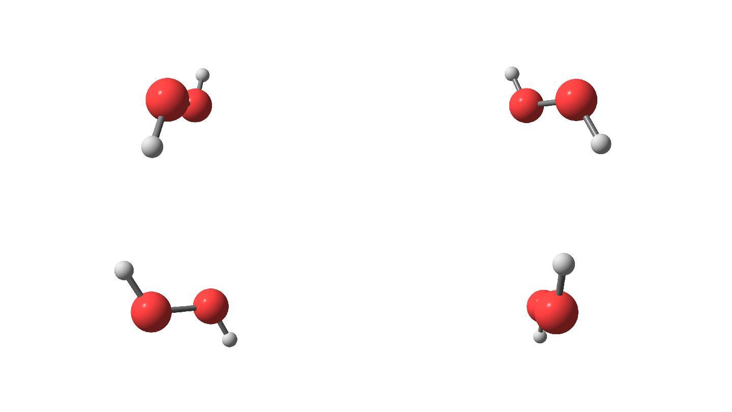 过氧化氢分子旋转视频