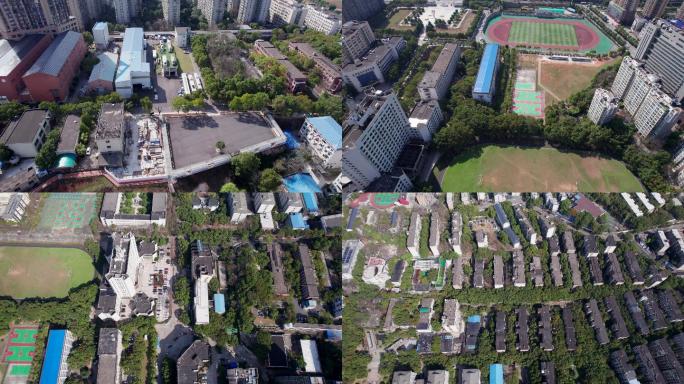 5.4K中南大学铁道学院校区航拍空镜