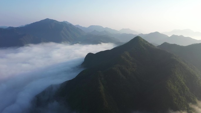 浙江温州诸暨五泄风景区云海