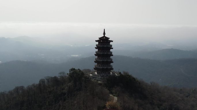 玲珑宝塔 塔 佛塔 宝塔 襄阳宣传片素材