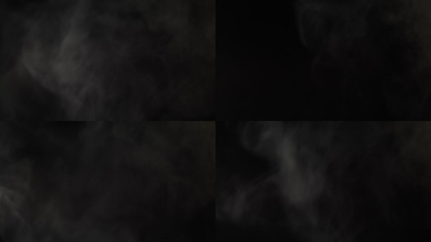 漂浮的白烟烟雾粉尘漂浮物粒子空气微尘
