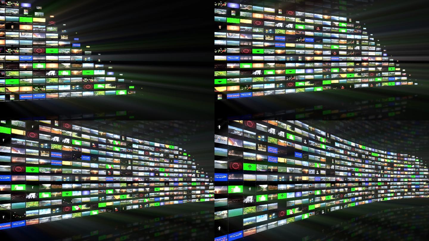 多媒体电视墙3D动画