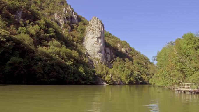 罗马尼亚多瑙河峡谷岩石雕刻