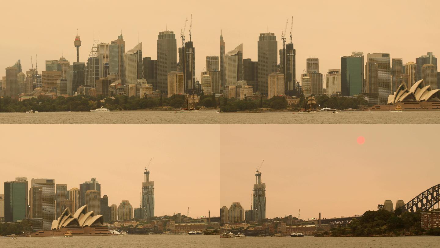 悉尼市受污染的空气