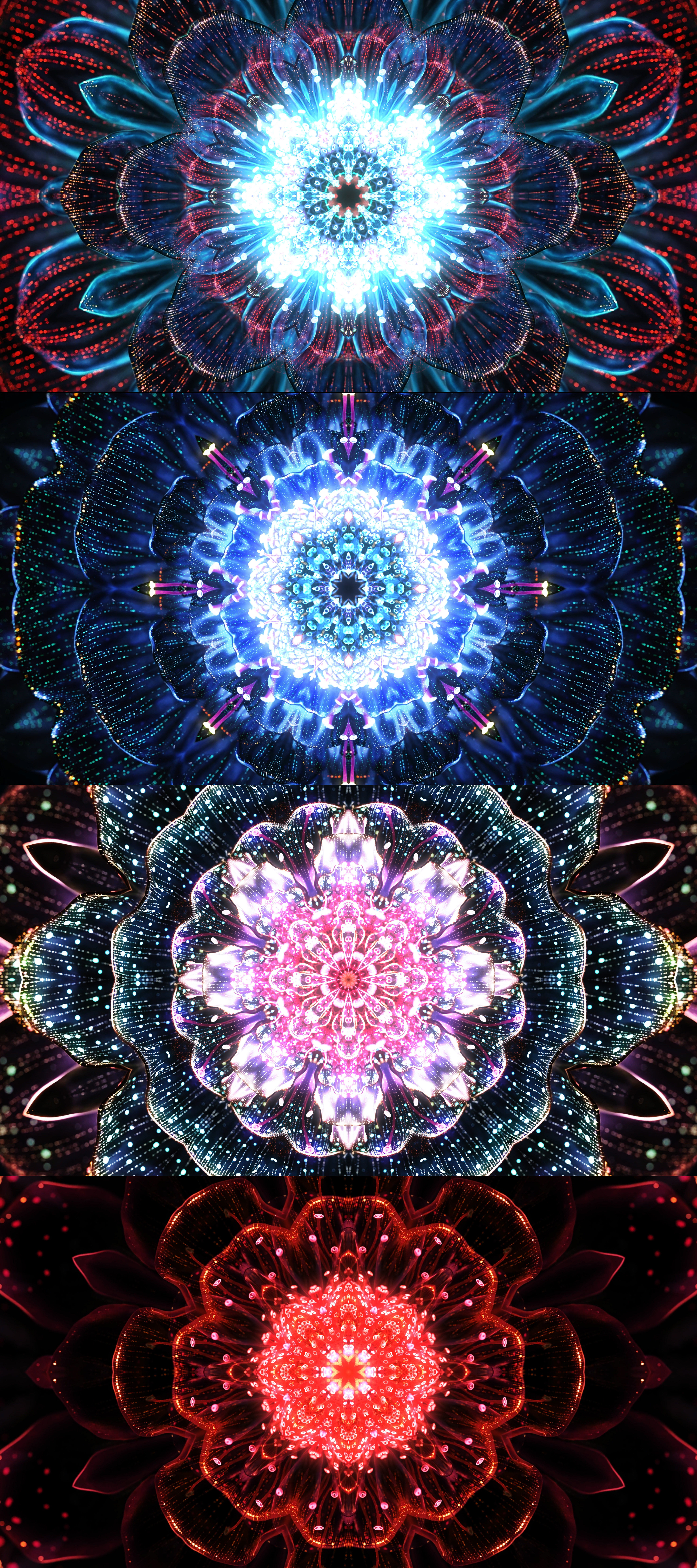 舞台led粒子花朵背景_4096x2304_高清视频素材下载(编号:7526537)