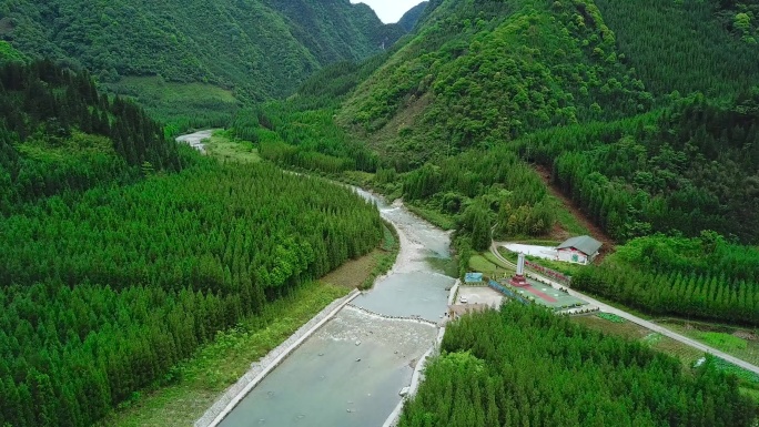 绿水青山好生态航拍4k