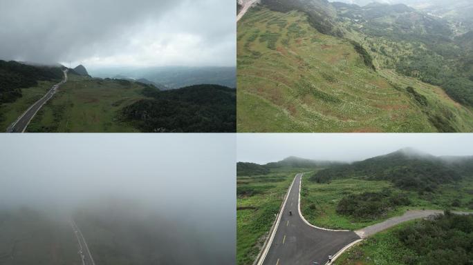 4K航拍贵州盘州老黑山风电厂