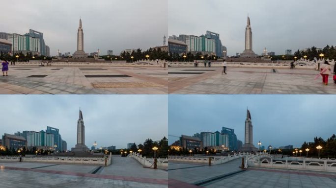 江西南昌八一起义纪念碑大范围延时摄影