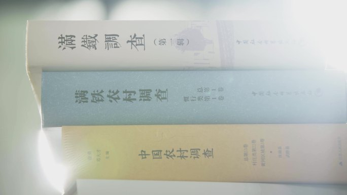 【4k50P】 文学书籍光影满铁农村调查