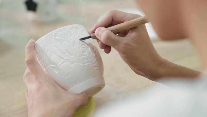【4k50P】学生做陶瓷