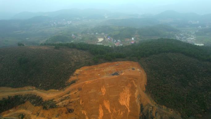 山体露天开采露天煤矿挖煤