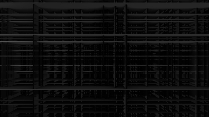 【4K时尚背景】黑白暗影抽象炫酷建筑空间