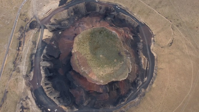 航拍内蒙古乌兰察布哈达火山群  宣传片