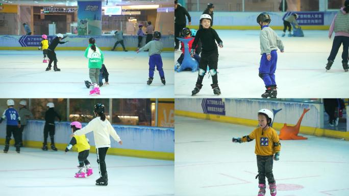 【4K】滑冰场 儿童溜冰场