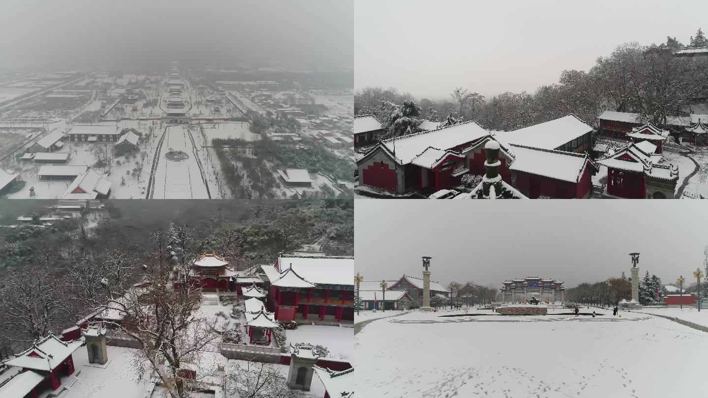 陕西 西安 草堂寺 雪景