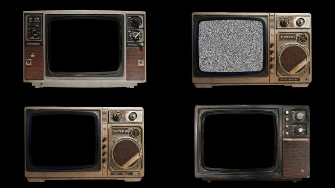 老电视带透明通道3款
