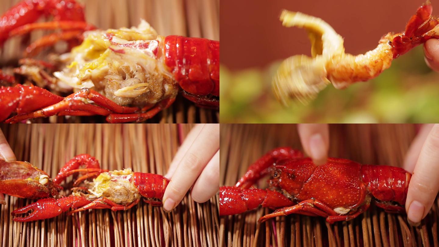 【镜头合集】剥出的小龙虾肉虾