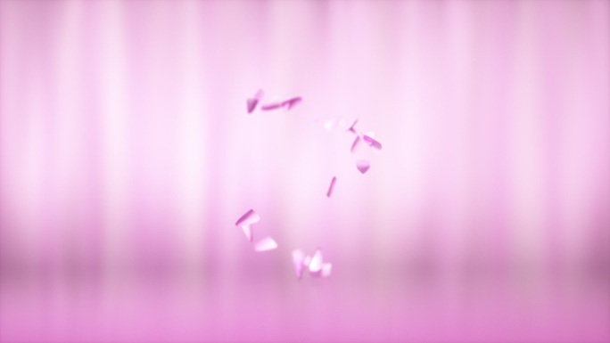粉色玫瑰花瓣螺旋飞舞唯美浪漫情调动态视频