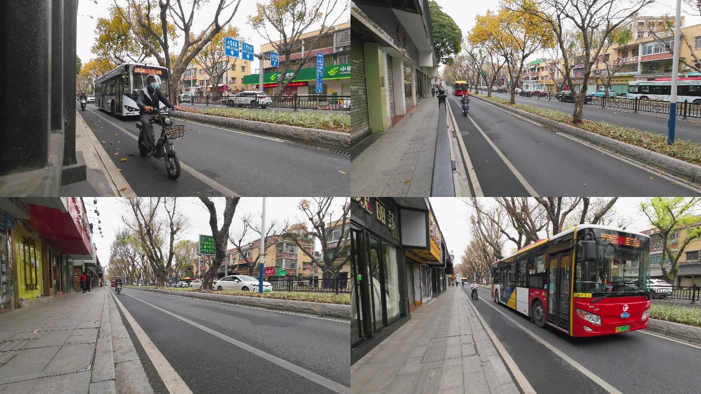 公交车，电动车，单车，广州低碳出行
