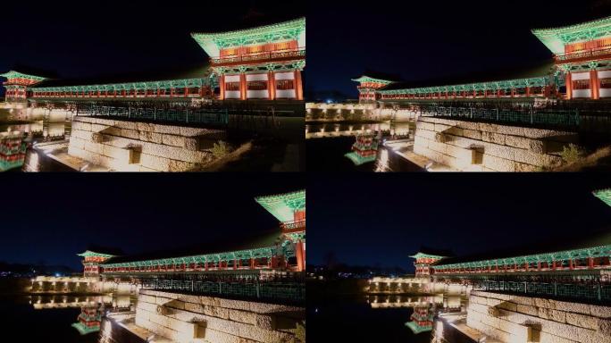 城市夜景古建筑景点景区素材