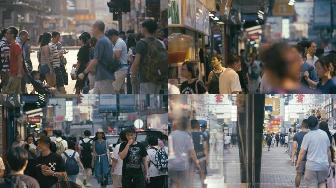 【合集】城市人流街道香港商业街