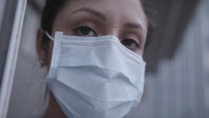 戴口罩的护士新冠肺炎国外防疫外国护理