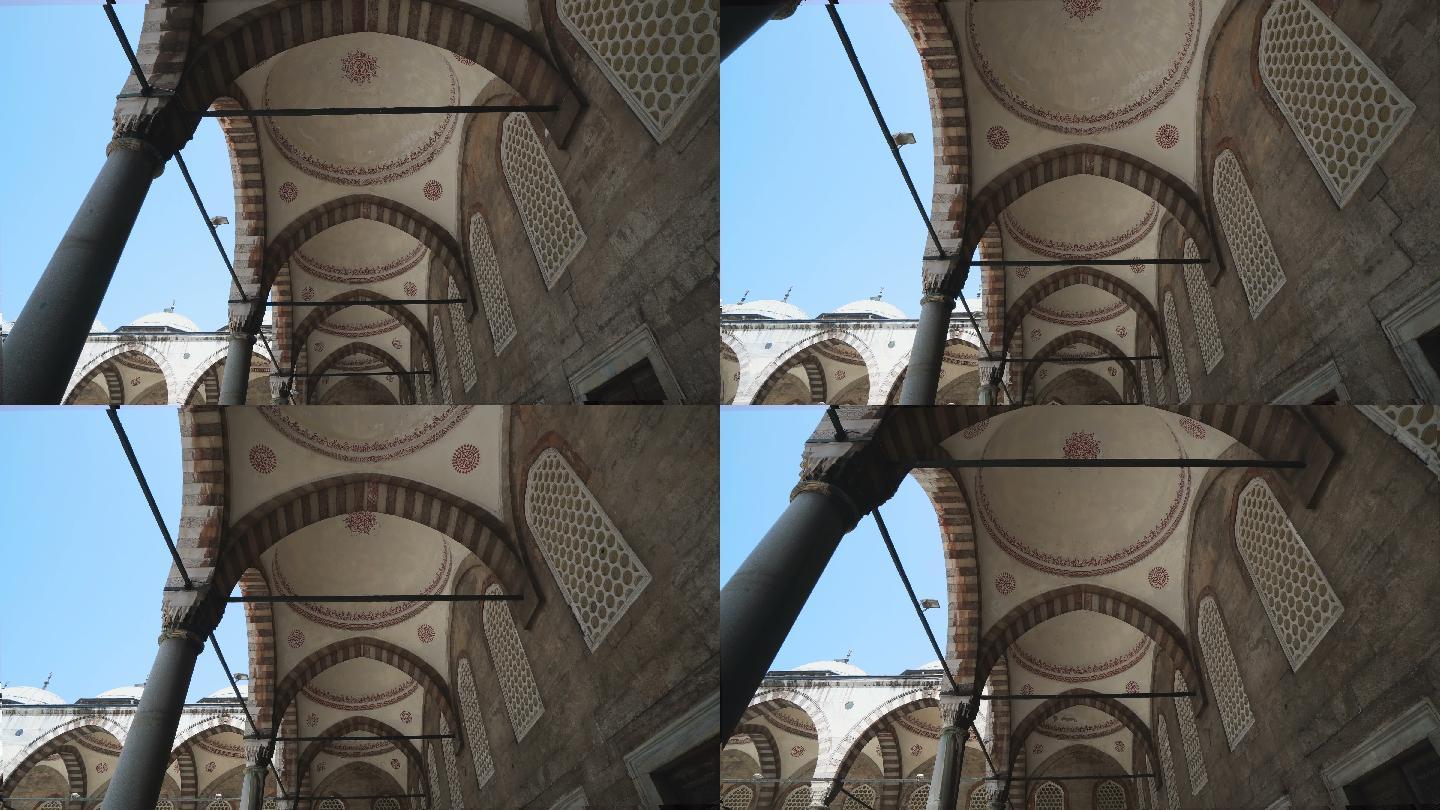 伊斯坦布尔蓝色清真寺拱廊