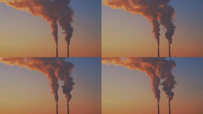 烟囱烟筒大气污染物双碳限排