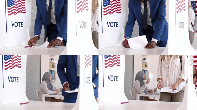 公民参与了投票大选美国