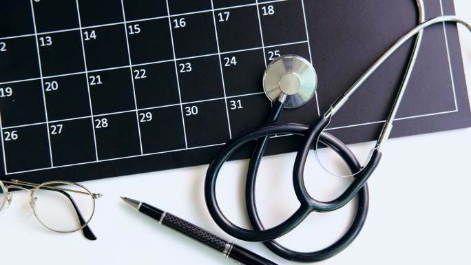 医疗预约提醒和年度检查概念