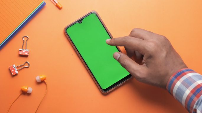 绿色屏幕的手机绿屏绿布绿幕抠图后期抠像