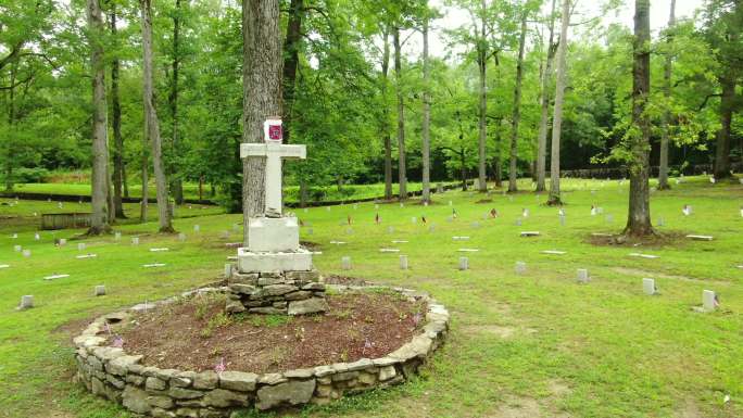 美国内战南方士兵墓地