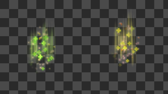 游戏升级特效加血治疗素材