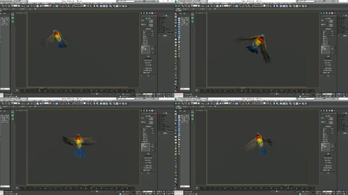 蜂鸟-绑定循环动画-3DMax源文件