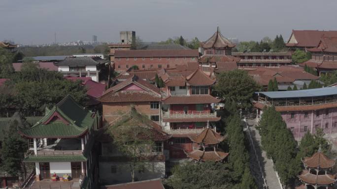 「有版权LOG3四川绵阳九航拍圣水寺4K