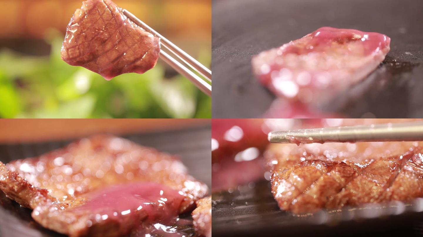【镜头合集】多汁烤肉牛排肉质 (2)
