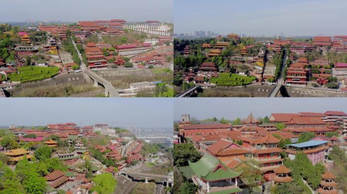 「有版权」四川绵阳九航拍圣水寺4K