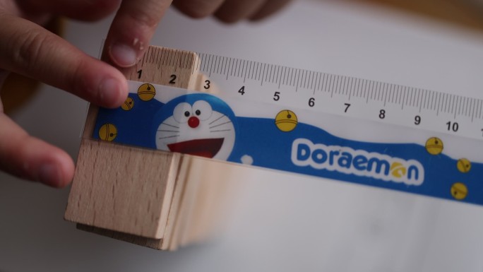 测量长宽高学数学尺子积木数字小孩50帧