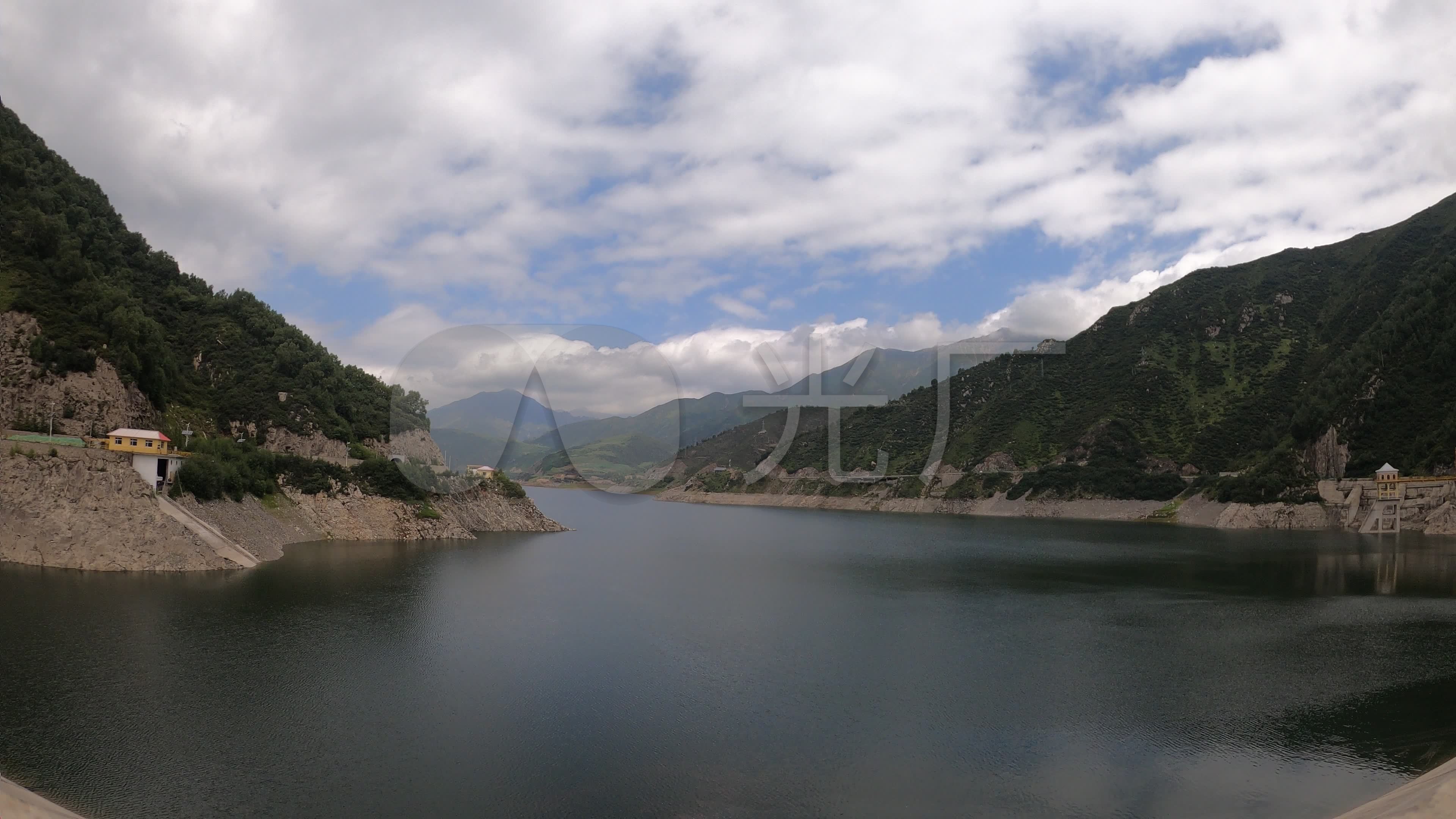 黑泉水库大坝延时gh010264_3840x2160_高清视频素材下载(编号:7533473