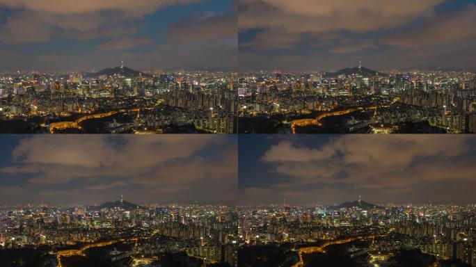 韩国，南山首尔塔观景