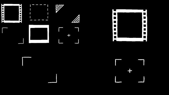 一套动画相框：胶卷、相册角