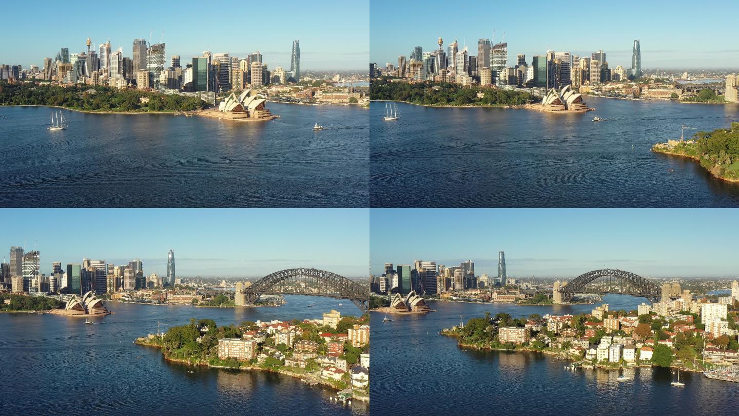 悉尼港和CBD滨水建筑地标