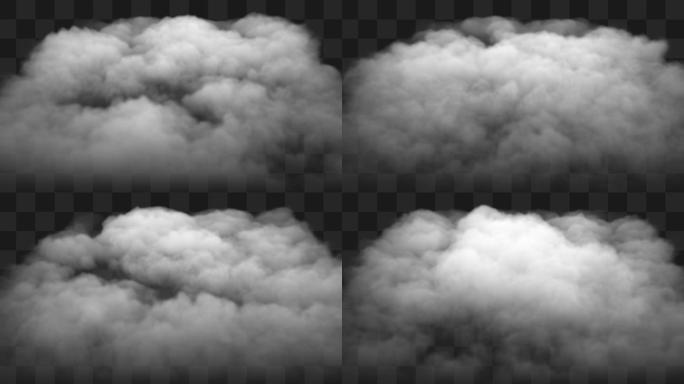 【Alpha通道】白云滚滚飘动特效素材1