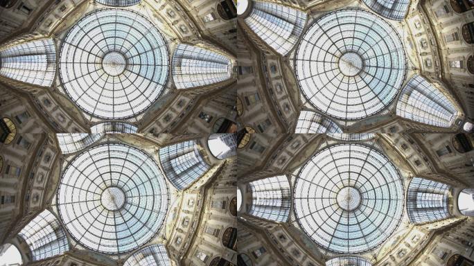 维托里奥·伊曼纽尔二世画廊的玻璃穹顶