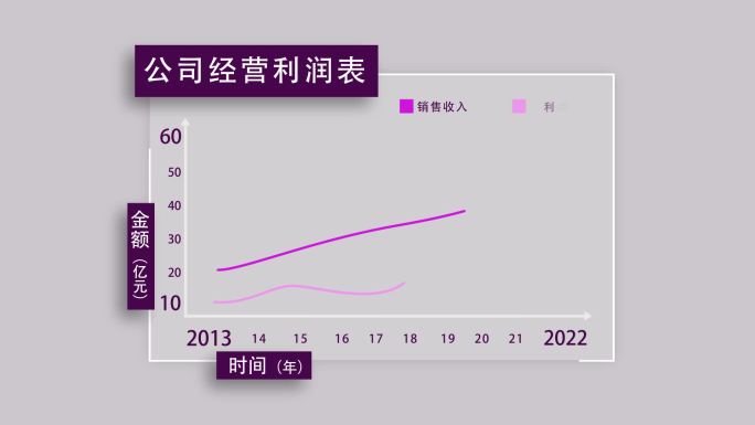 简洁柱状饼图数据图表动画