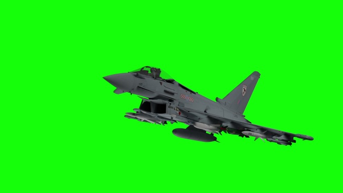 喷气式战斗机战场绿幕背景空军