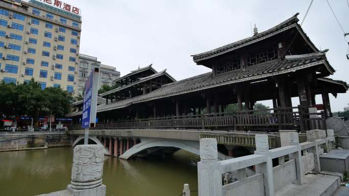 广西陆川县九洲江风雨桥