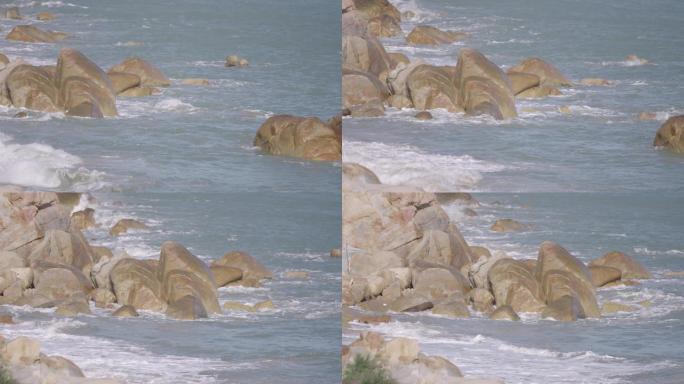 海边 海浪 滩石 岛礁 大海