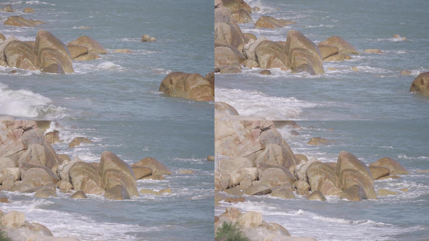 海边 海浪 滩石 岛礁 大海