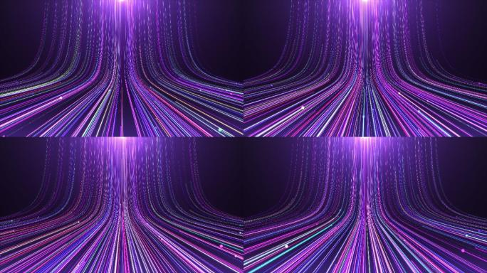 紫色粒子线-上升